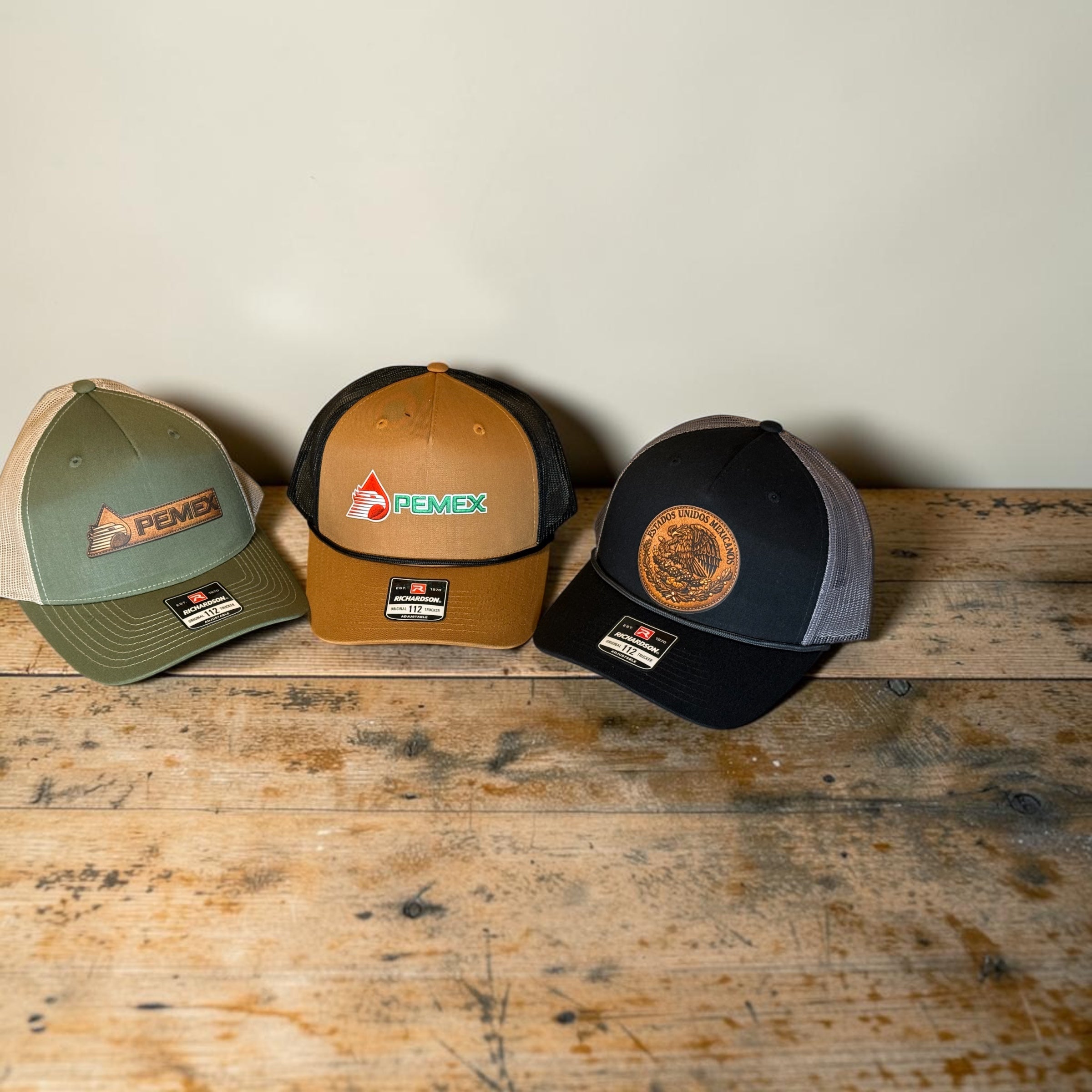 PEMEX DTF Trucker Cap – Tan/Black